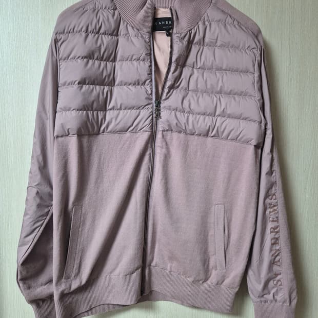 (새제품) 세인트앤드류스 우븐 구스다운 방풍가디건 방풍자켓 23년 남성