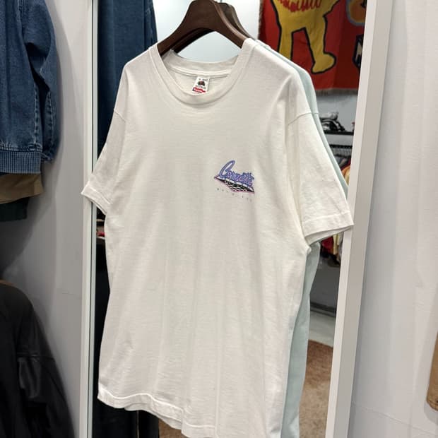 90s Fruit of the loom 빈티지 레이싱 티셔츠 (USA)