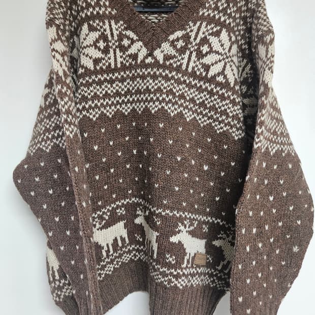 Underwood 브이넥 노르딕 니트 95