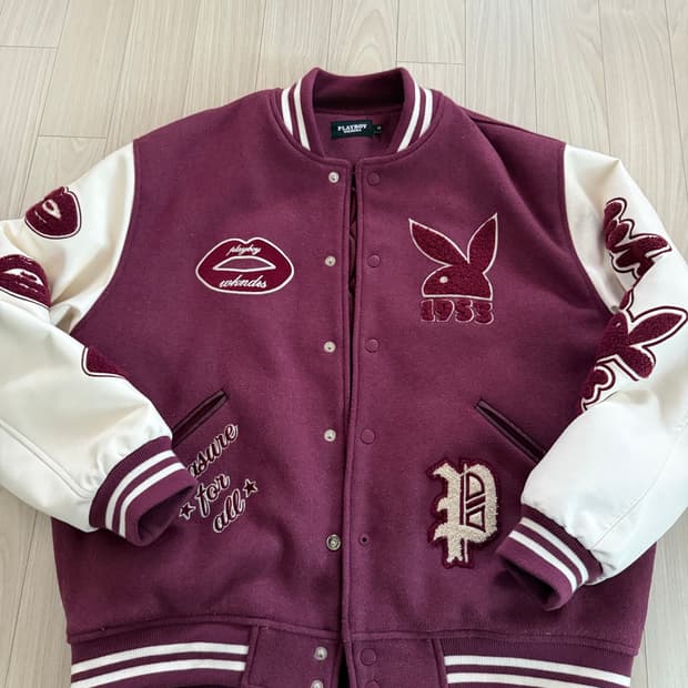 위캔더스 플레이보이 콜라보 바시티 자켓 사이즈 M(현재 못구하는 매물)