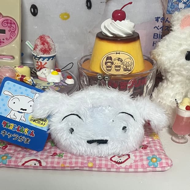 일본 짱구 흰둥이 미니 마스코트 파우치 동전지갑 미니 파우치