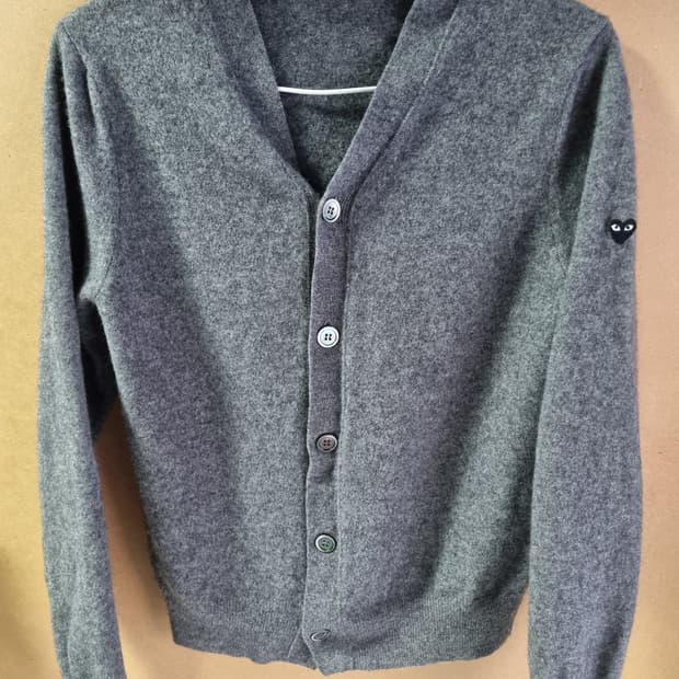 꼼데가르송 여성 울 가디건 