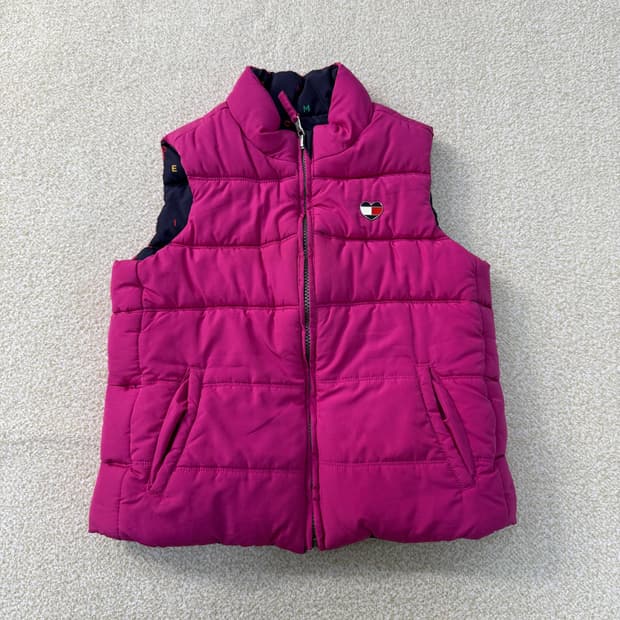 M 타미힐피거 키즈 리버시블 패딩조끼 0223T