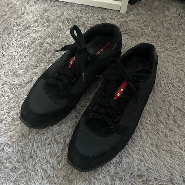 (8/270) 프라다 스포츠 러너 스니커즈 블랙