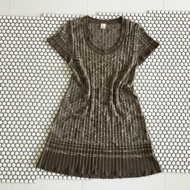 axes femme) floral knit dress