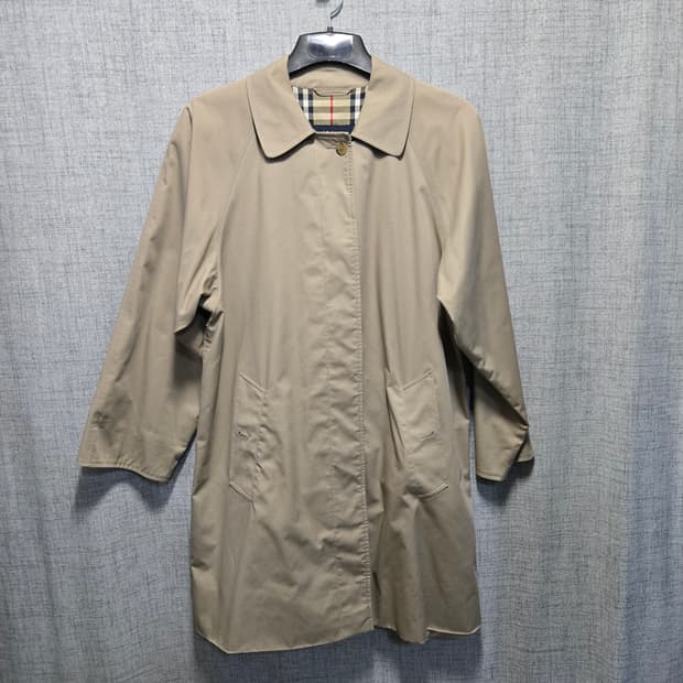 버버리런던 베이지 코튼 트렌치코트