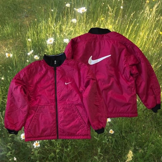 00s 나이키 빅로고 양면
 봄버 자켓 90 