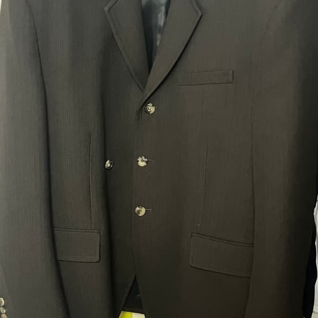 렉토 23 FW 빈티지 스트라이프 버진 울 블레이저 L