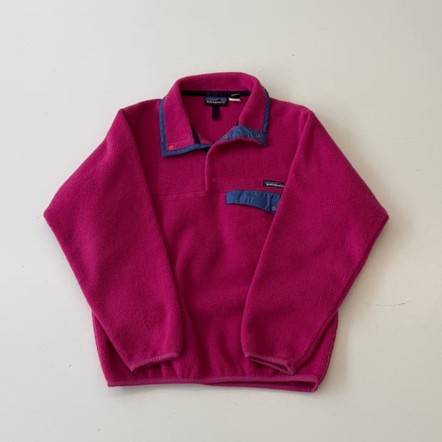 Patagonia 파타고니아 신칠라 스냅티 플리스 (핑크/블루) XS