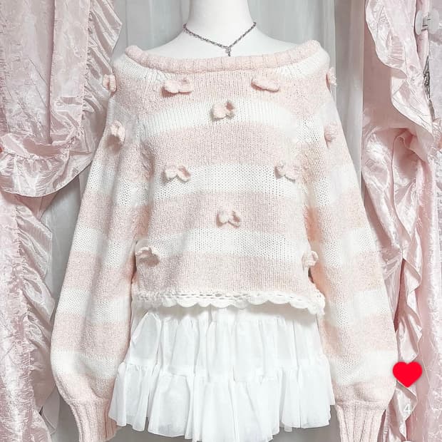 리즈리사 히메갸루 니트 (복숭아핑크) 희귀매물 팝니당 ..! 