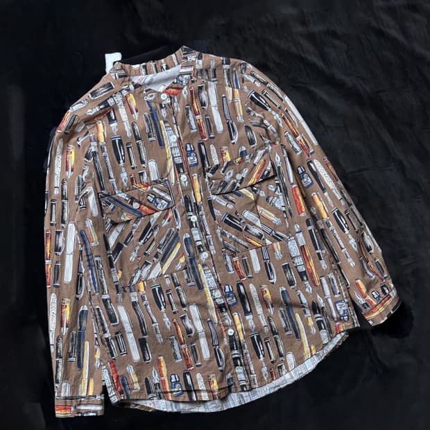 일본빈티지 그래픽 패턴 셔츠