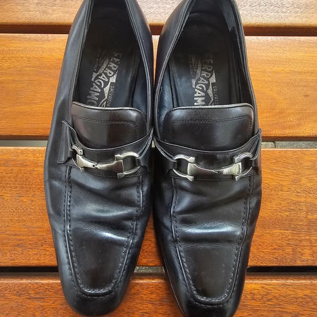 페라가모 블랙 남성 구두