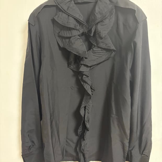 타임 실크 블라우스 