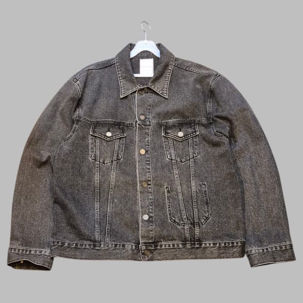 2XL(착샷잇음) 피그먼트워싱 데님자켓 