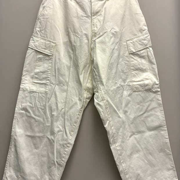 (28~32)Hinson 힌슨 립스탑 카고 밀리터리 벌룬팬츠 화이트