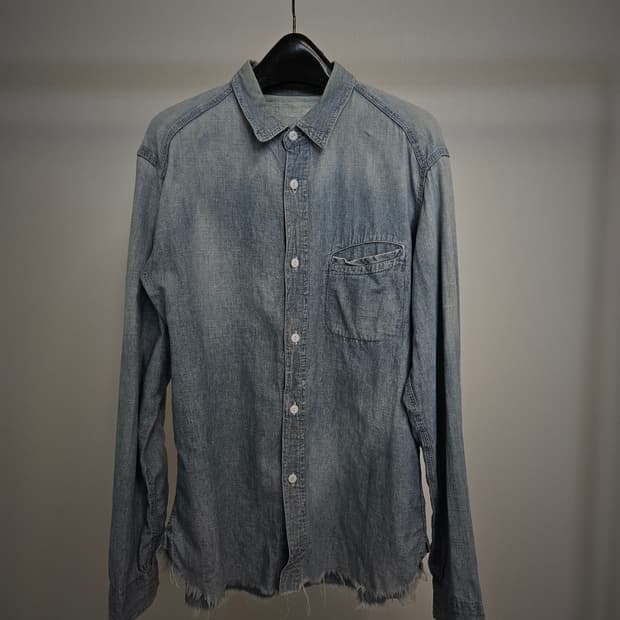 언유즈드 데미지 데님 셔츠 2