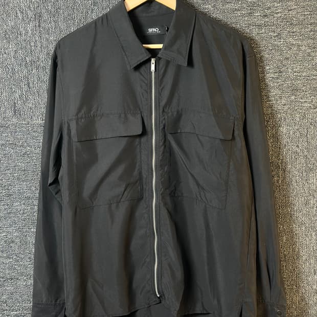 스파오 블랙 집업 자켓 L