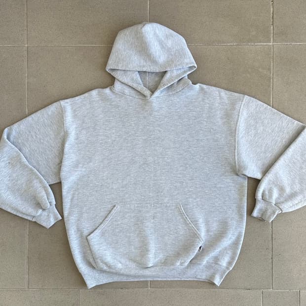 90s 빈티지 러셀 후드 그레이 XL USA