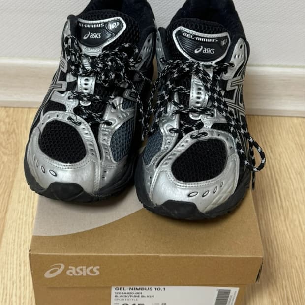 아식스 젤 님버스 10.1 블랙퓨어실버 245