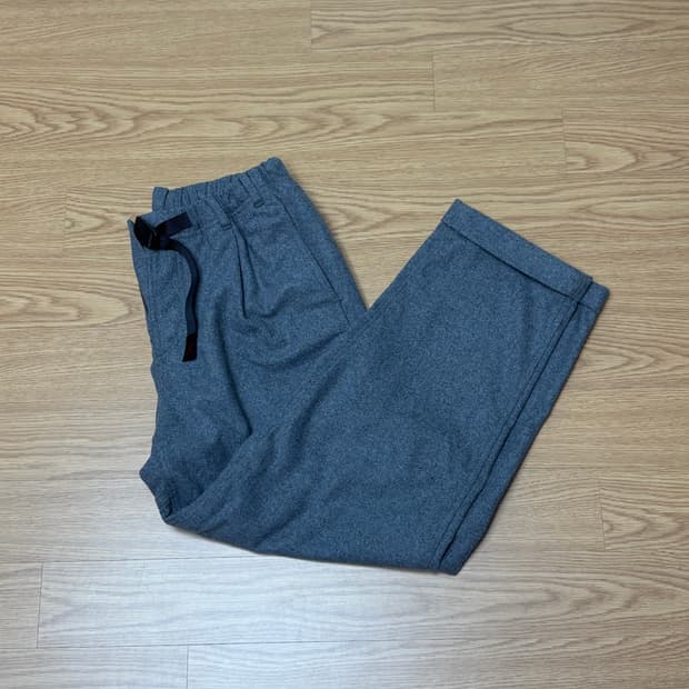 그라미치 울 팬츠 바지 그레이 M