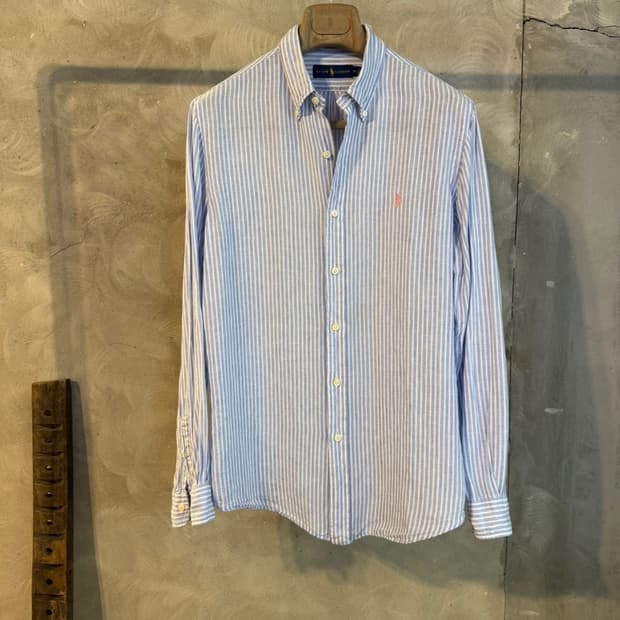 폴로 랄프로렌 리넨 버튼다운 셔츠 100