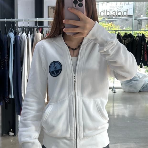 히스테릭글래머 히스걸와펜 스웻 스타디움집업
