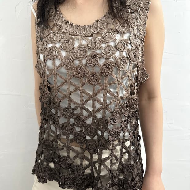 rose design vest