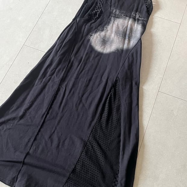 오호스 슬릿 롱 원피스