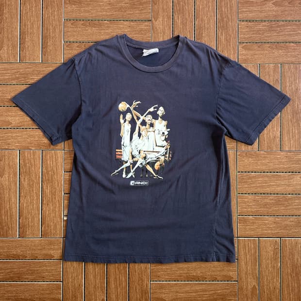 And 1 printing cotton 1/2 tee