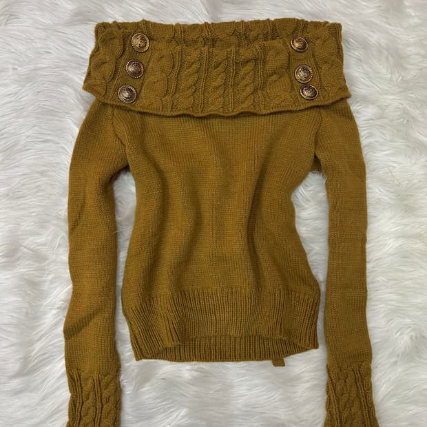 d.i.a off shoulder knit 다이아 오프숄더 니트