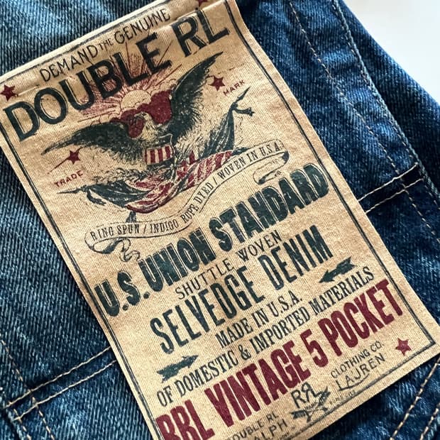 RRL 더블알엘 빈티지 5포켓 그랜드폴스 32x32 새제품