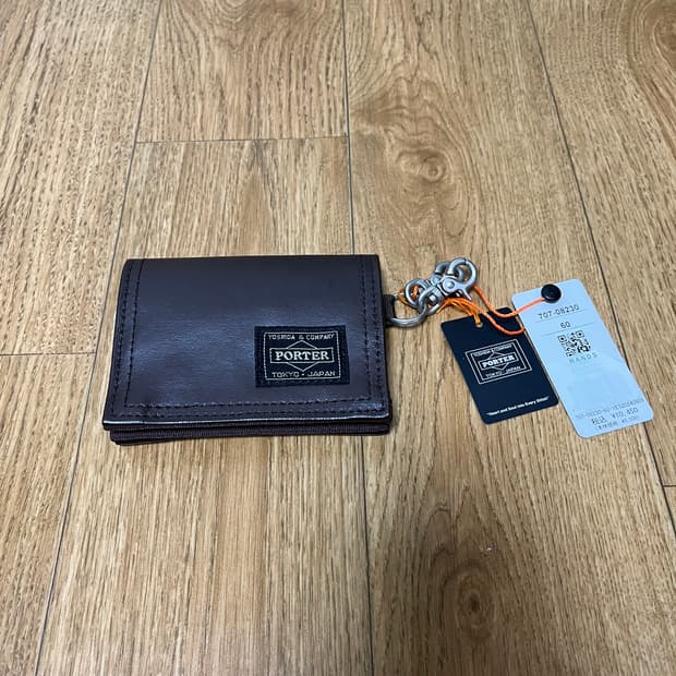 새상품 요시다 포터 707-08230 브라운 반지갑 카드지갑 porter