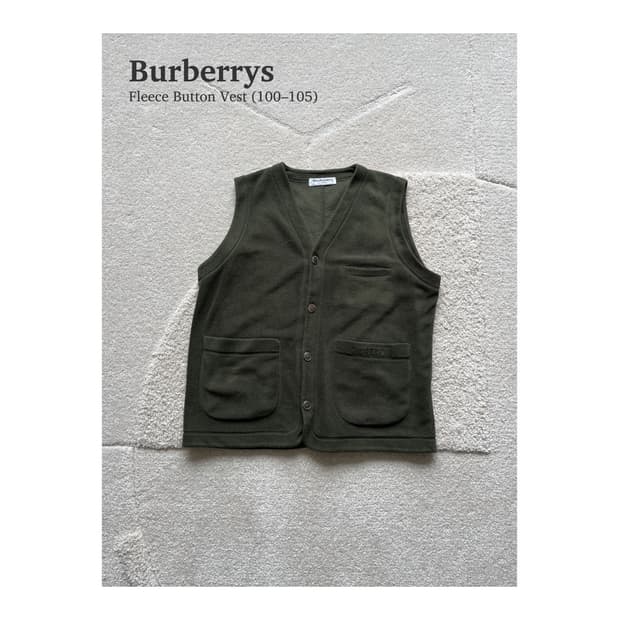 버버리 플리스 버튼 베스트 (103–105)