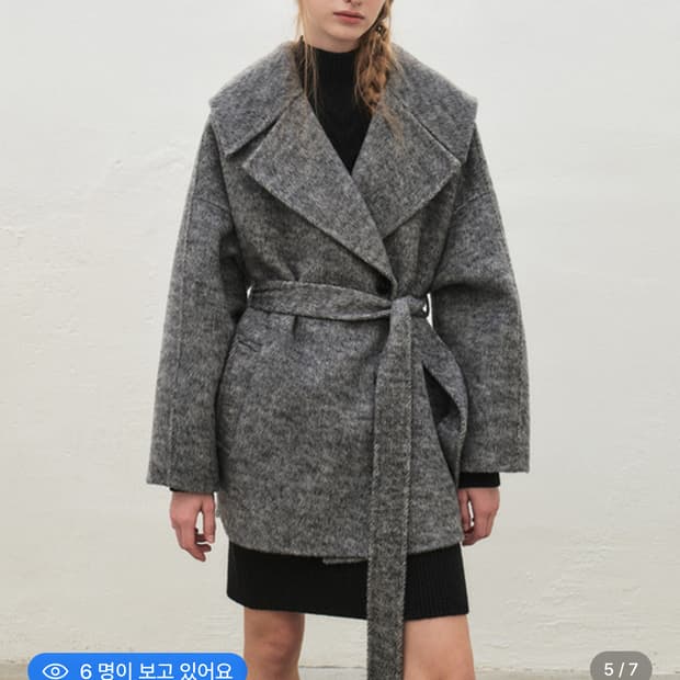 모한 하프 코트(새상품)