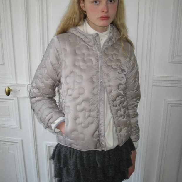 시눈 sinoon 라이트 다운 후디 자켓 그레이 M