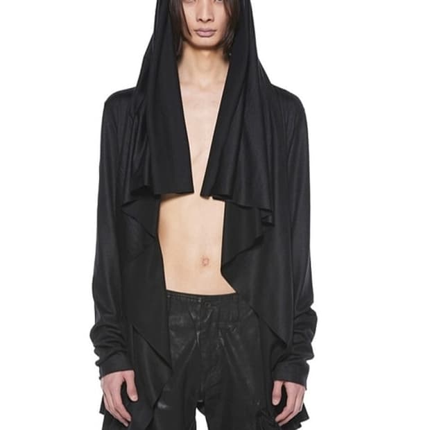 새상품 율리우스 울sz져지 후디케이프 블랙 2사이즈