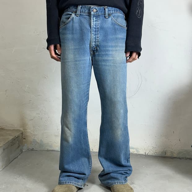 80's USA Made 빈티지 리바이스 646 벨바텀 부츠컷 오렌지탭