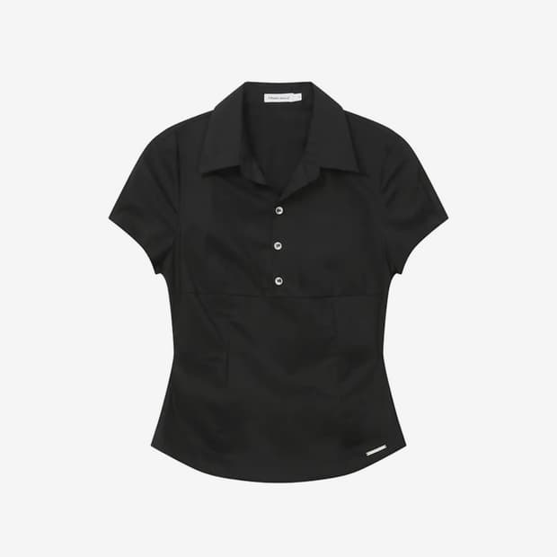 미세키서울 Fitted sleeves shirts Black