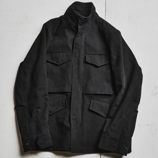 3) 모노프리베 - 텍스처드 m65 자켓 블랙