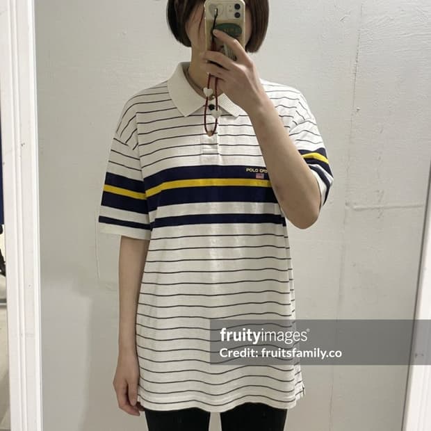 90년대 폴로 스포츠 써멀 카라티