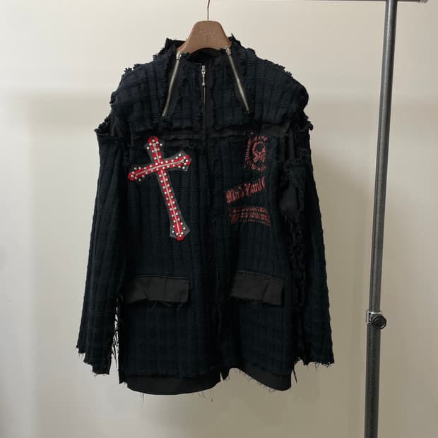 (L) Mad punks 매드펑크 그런지 펑크 대미지 자켓