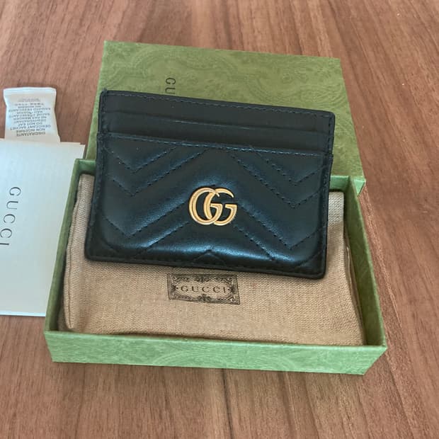 구찌 마몬트 블랙 카드지갑 