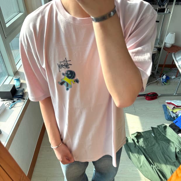 스투시 돌리 피그먼트 반팔 티셔츠