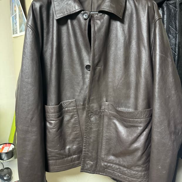 자라 램스킨 양가죽 자켓 xl