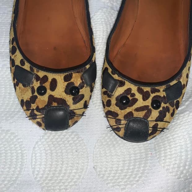 마크바이 마크 제이콥스 레오파드 마우스 플랫 슈즈