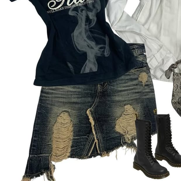 합정빈티지 데님스커트