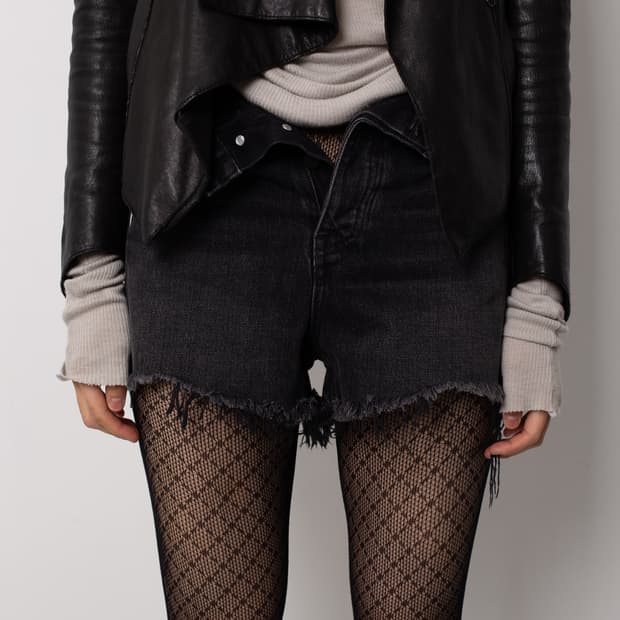 ALEXANDER WANG FOLD OVER DENIM SHORTS