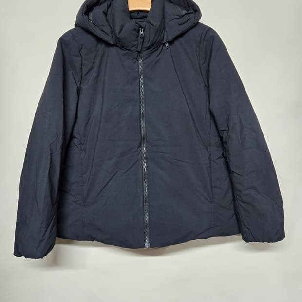 유니클로 심리스 후드 패딩 점퍼여 L