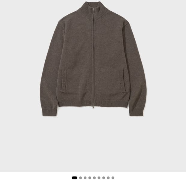 [L]마이라이브러리 커버니트자켓  브라운