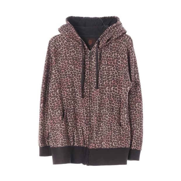 톰보이 진 레오파드 아카이브 빈티지 후드 집업 M
